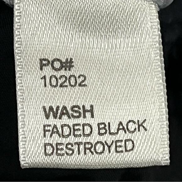 Reformation Black 27x29 high and‎ skinny Jean 0510 faded black destroyed - Picture 8 of 11